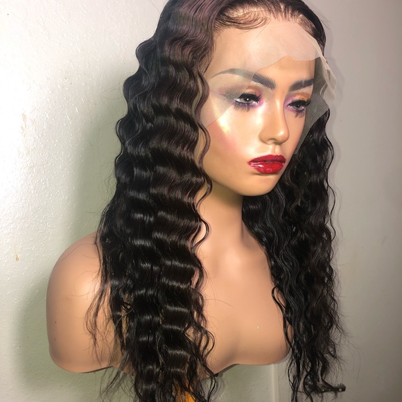 20” transparent 13x4 frontal wig